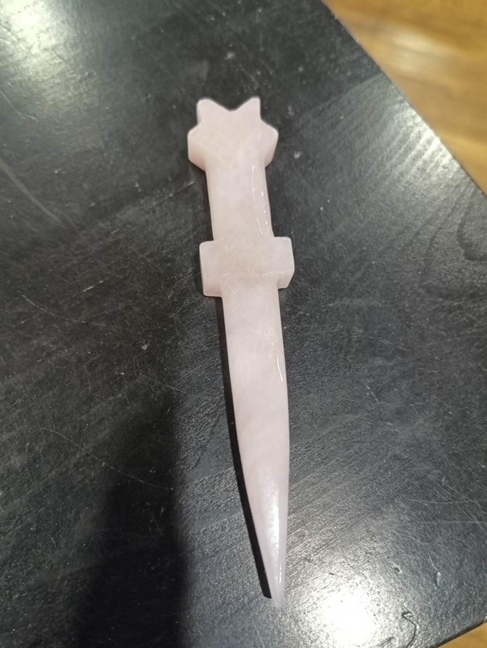 Rose Quartz Letter Opener / Dagger Crystal